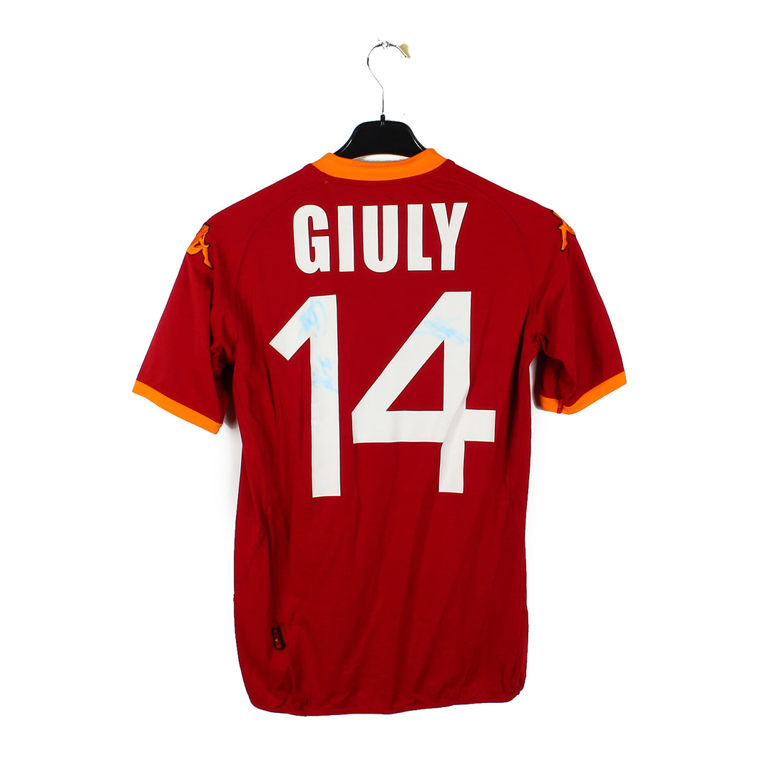 2007/08 - AS Roma - Giuly #14 (M) *signé*