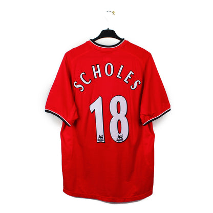 2000/02 - Manchester United - Scholes #18 (XL)