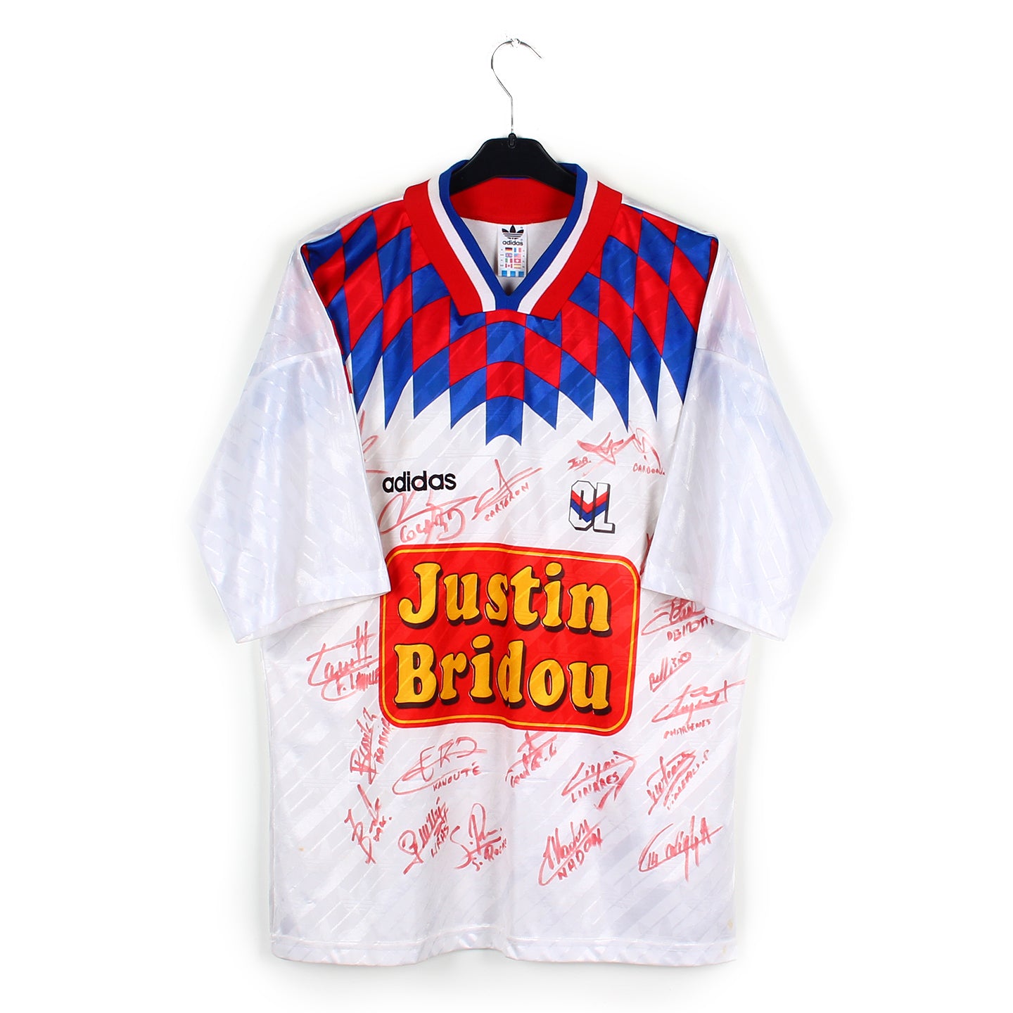 Olympique Lyonnais Home Maillot 1995/1996 Retro Jersey Vintage Shirt France  Lyon